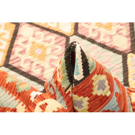 Tappeto Kilim Afghanistan beige arancione 176x243