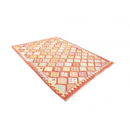 Tappeto Kilim Afghanistan giallo arancione 183x241