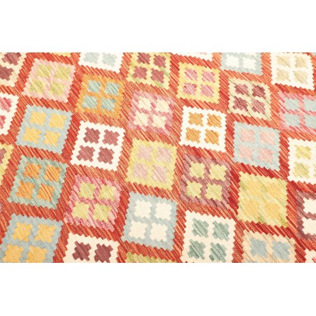 Tappeto Kilim Afghanistan giallo arancione 183x241
