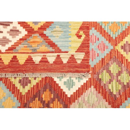 Tappeto Kilim Afghanistan giallo arancione 183x241