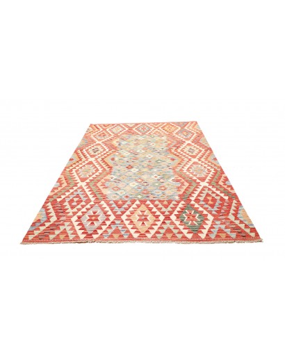 Tappeto Kilim Afghanistan giallo arancione 174x241