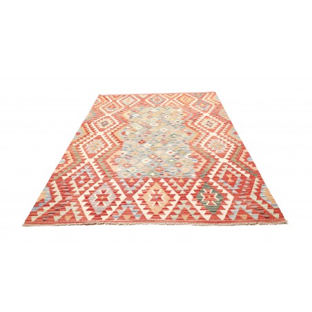 Tappeto Kilim Afghanistan giallo arancione 174x241