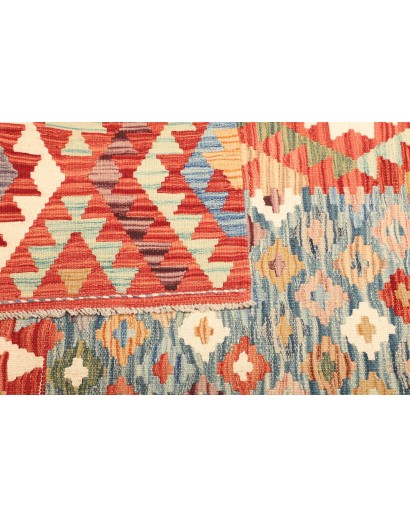 Tappeto Kilim Afghanistan giallo arancione 174x241