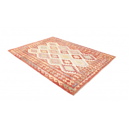 Tappeto Kilim Afghanistan giallo rosso 177x241