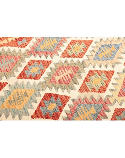 Tappeto Kilim Afghanistan giallo rosso 177x241