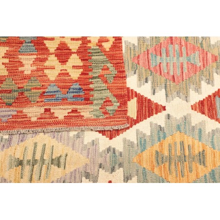 Tappeto Kilim Afghanistan giallo rosso 177x241