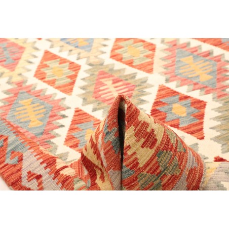 Tappeto Kilim Afghanistan giallo rosso 177x241