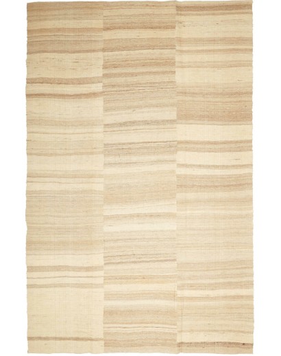 Tappeto Kilim Kavir Persia giallo marrone 196x303