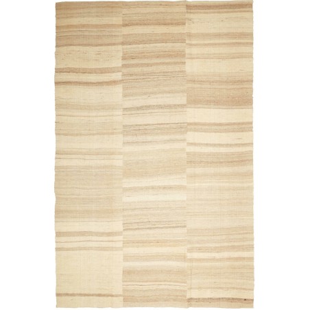 Tappeto Kilim Kavir Persia giallo marrone 196x303