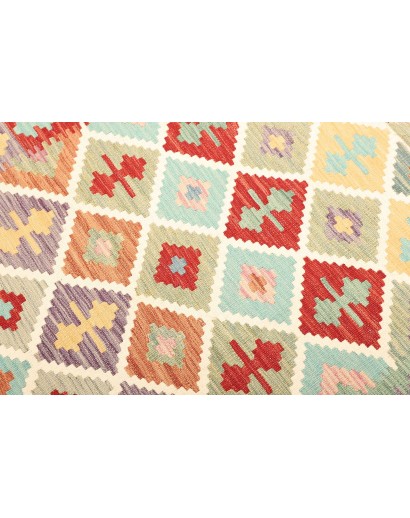 Tappeto Kilim Afghanistan bianco 155x203