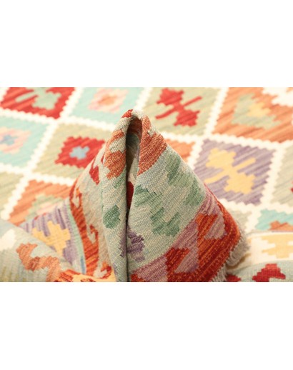 Tappeto Kilim Afghanistan bianco 155x203