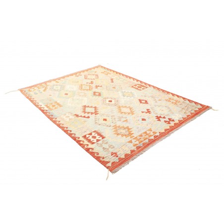 Tappeto Kilim Afghanistan bianco marrone 150x205