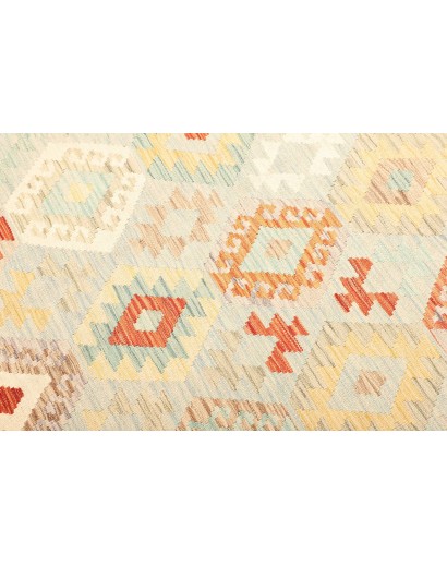 Tappeto Kilim Afghanistan bianco marrone 150x205