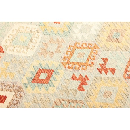 Tappeto Kilim Afghanistan bianco marrone 150x205