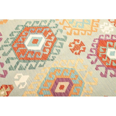 Tappeto Kilim Afghanistan bianco arancione 171x264