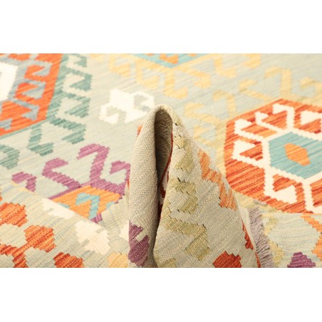 Tappeto Kilim Afghanistan bianco arancione 171x264