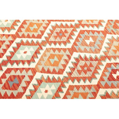 Tappeto Kilim Afghanistan bianco marrone 173x249