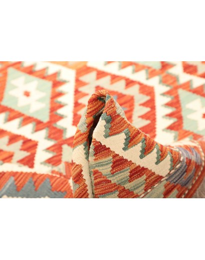 Tappeto Kilim Afghanistan bianco marrone 173x249