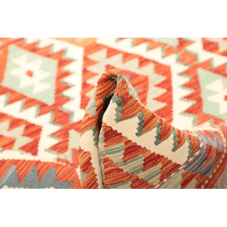 Tappeto Kilim Afghanistan bianco marrone 173x249