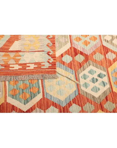 Tappeto Kilim Afghanistan giallo 173x240