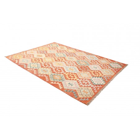 Tappeto Kilim Afghanistan giallo rosso 178x240