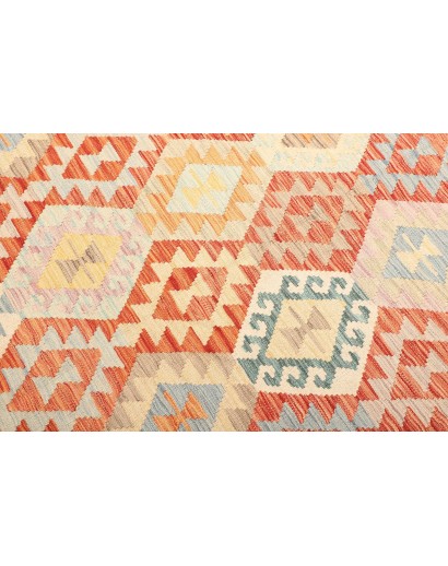 Tappeto Kilim Afghanistan giallo rosso 178x240