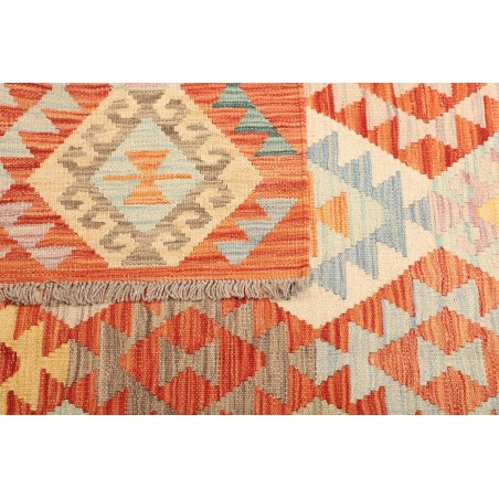Tappeto Kilim Afghanistan giallo rosso 178x240