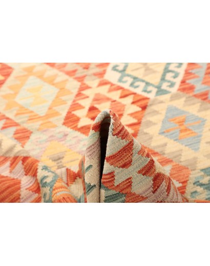 Tappeto Kilim Afghanistan giallo rosso 178x240