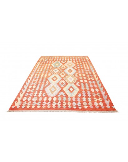 Tappeto Kilim Afghanistan marrone giallo 176x240