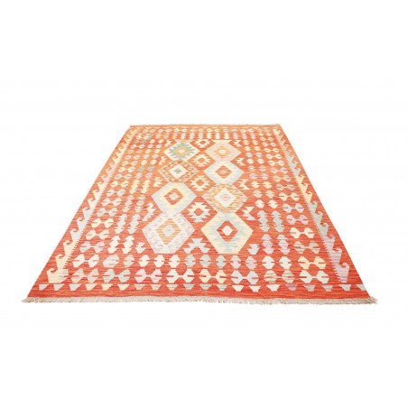Tappeto Kilim Afghanistan marrone giallo 176x240