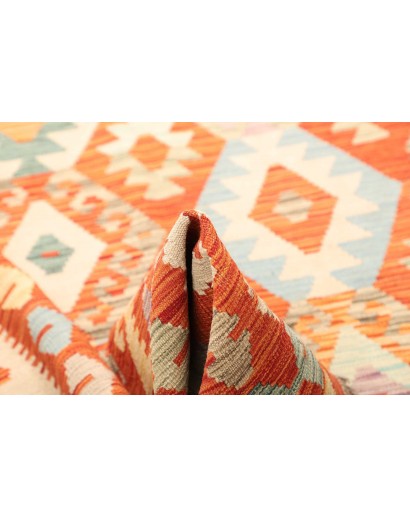 Tappeto Kilim Afghanistan marrone giallo 176x240
