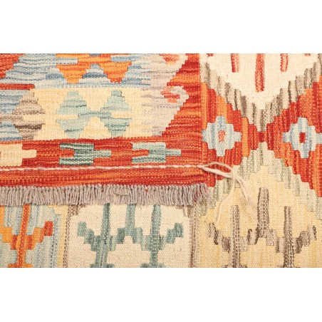Tappeto Kilim Afghanistan bianco arancione 176x240