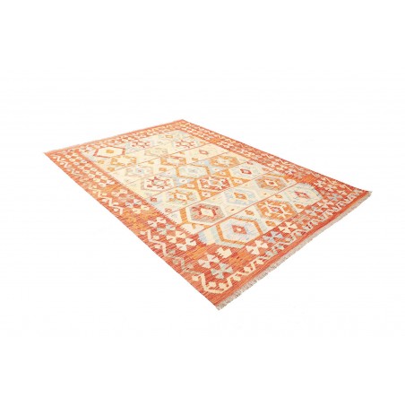 Tappeto Kilim Afghanistan giallo arancione 173x233