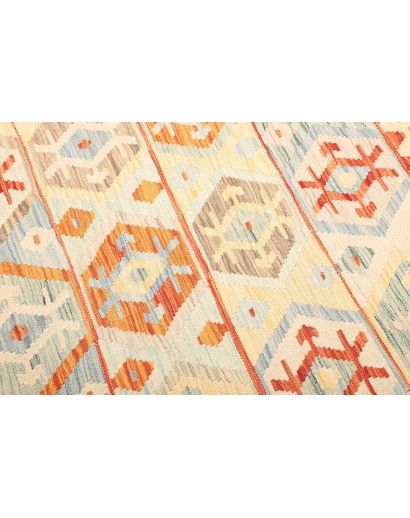 Tappeto Kilim Afghanistan giallo arancione 173x233