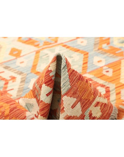Tappeto Kilim Afghanistan giallo arancione 173x233