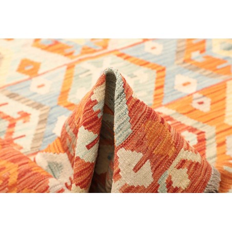 Tappeto Kilim Afghanistan giallo arancione 173x233