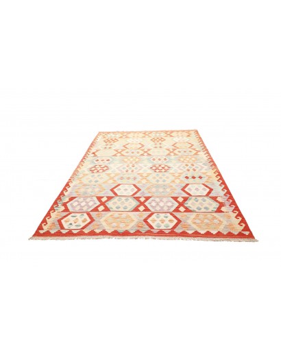 Tappeto Kilim Afghanistan giallo arancione 173x234