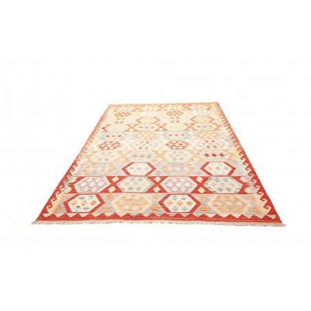 Tappeto Kilim Afghanistan giallo arancione 173x234