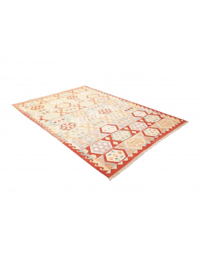 Tappeto Kilim Afghanistan giallo arancione 173x234