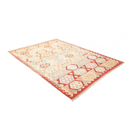 Tappeto Kilim Afghanistan giallo arancione 173x234
