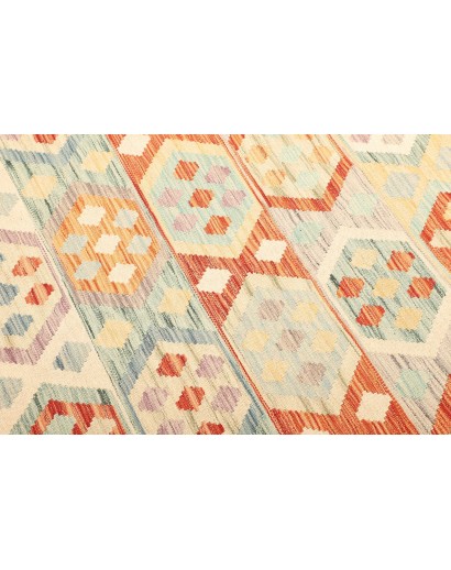 Tappeto Kilim Afghanistan giallo arancione 173x234