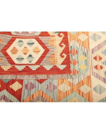 Tappeto Kilim Afghanistan giallo arancione 173x234