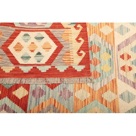 Tappeto Kilim Afghanistan giallo arancione 173x234