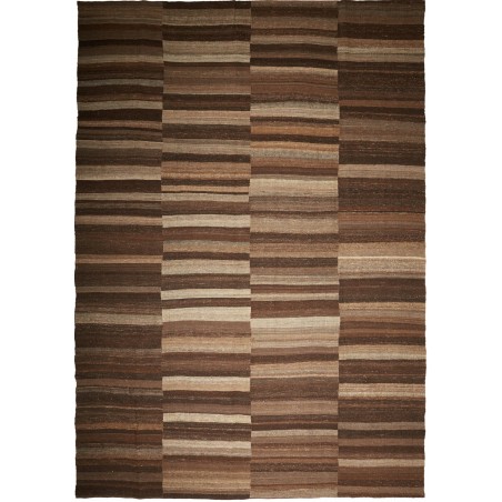 Tappeto Kilim Kavir Persia verde marrone 278x398