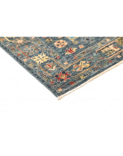 Tappeto Tribal Pakistan bianco azzurro 102x157