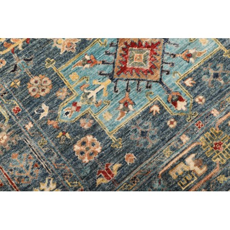 Tappeto Tribal Pakistan bianco azzurro 102x157