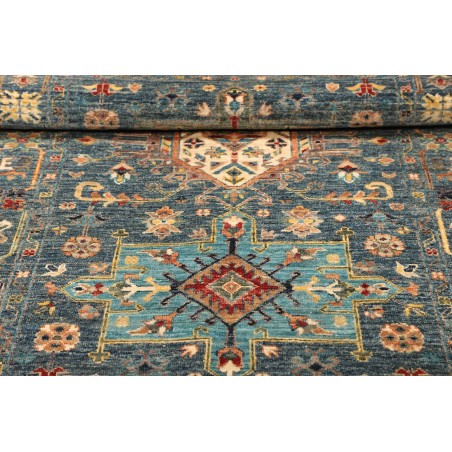 Tappeto Tribal Pakistan bianco azzurro 102x157