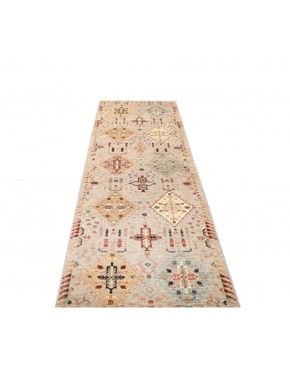 Tappeto Tribal Pakistan beige marrone 80x295