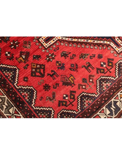 Tappeto Shiraz Persia marrone giallo 170x248