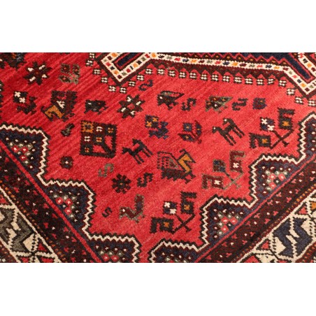 Tappeto Shiraz Persia marrone giallo 170x248